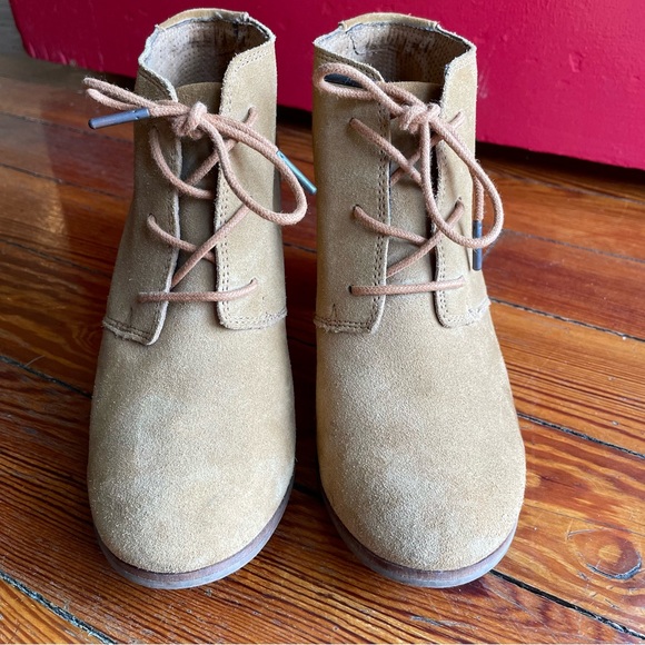 Toms Lunata Lace Up Bootie - Camel - 8.5 - Picture 5 of 9